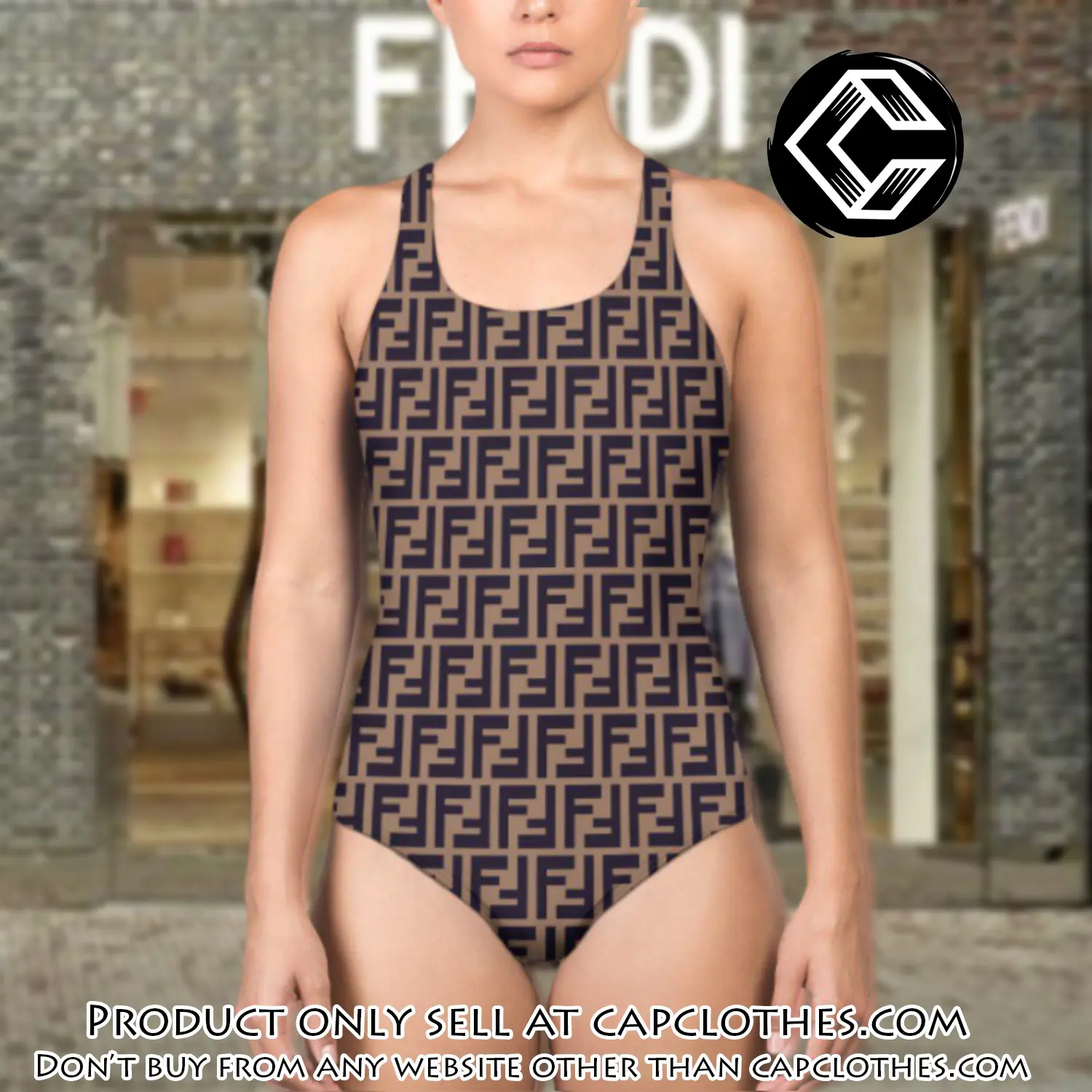 Fendi swimwear beachwear one piece swimsuit osw1052 cc1713315